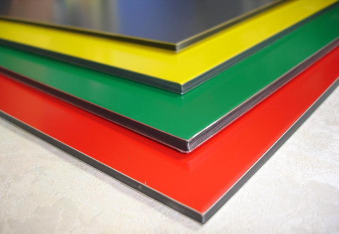 Επιτροπή 3mm σάντουιτς αργιλίου χρωμάτων PVDF εξωτερικά προϊόντα επιτροπών τοίχων πάχους 